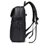 Kép 2/10 - Fekete vízálló többzsebes laptoptartós hátizsák