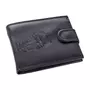 Kép 9/9 - GIULIO Busz mintás pénztárca fekete színben díszdobozban