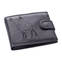 Kép 9/11 - GIULIO vadász pénztárca fekete színben díszdobozban szarvas mintával