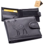 Kép 1/11 - GIULIO vadász pénztárca fekete színben díszdobozban szarvas mintával