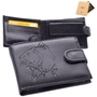Kép 1/9 - GIULIO horgász pénztárca fekete színben díszdobozban ponty mintával