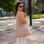 Kép 2/2 - Valódi bőr női táska pink színben S7137 Pink