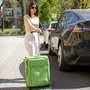 Kép 15/16 - Travelway Prémium Bőrönd Kabin méret Világoskék színben WIZZAIR méret