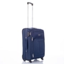 Kép 1/17 - Travelway Prémium Bőrönd Kabin méret Diplomata kék színben WIZZAIR méret