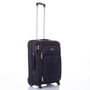 Kép 1/16 - Travelway Prémium Bőrönd Kabin méret Fekete színben WIZZAIR méret