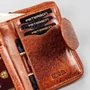 Kis méretű Valódi bőr női pénztárca RFID védelemmel