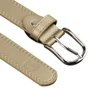 Peterson bézs női öv klasszikus ezüst csattal 95 cm-től 115 cm-ig