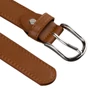 Peterson világosbarna női öv klasszikus ezüst csattal 95 cm-től 115 cm-ig