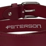 Peterson bordó női öv klasszikus ezüst csattal 95 cm-től 115 cm-ig