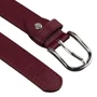 Peterson bordó női öv klasszikus ezüst csattal 95 cm-től 115 cm-ig