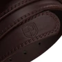 Peterson sötétbarna női öv klasszikus ezüst csattal 95 cm-től 115 cm-ig