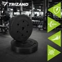 Súly 5 kg Trizand 4 darabos bitumenes súlyzólap készlet súlyzókhoz és rudakhoz