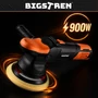 900 W-os Bigstretch kettős működésű autópolírozó, DA 125/150 mm sebességszabályozással