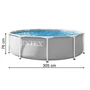 INTEX Nagy kerti medence kerettel 305 x 76 cm 4485L
