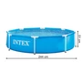 Bestway Nagy Fémvázas medence 244x51 cm 1820 l Intex 28205NP