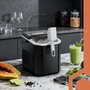 Ruhhy 1,2 literes fekete jégkészítő, 12 kg/24 óra, gyors jéggyártás
