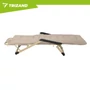 Összecsukható nagyméretű napozóágy vastag párnával + fejtámlával 60 x 177 x 30cm 
