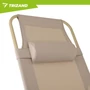 Összecsukható nagyméretű napozóágy vastag párnával + fejtámlával 60 x 177 x 30cm 