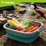 TRIZAND 8000mAh hordozható kempingzuhany LED kijelzővel IPX8