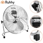 Padlóventilátor 50 cm Ruhhy 130W fém nagy teljesítményű 3 sebességfokozat