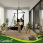 Függőágy - fekete  brazil szék 210cm fekete Gardlov