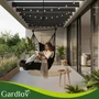 Függőágy - fekete  brazil szék 210cm fekete Gardlov