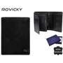 RFID bőr pénztárca ROVICKY RV-7680278 Fekete