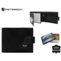 Peterson bőr pénztárca PTN N992L- VT BLACK 6138