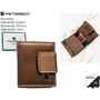 Női pénztárca természetes bőr+PU PTN PS329-HNL Brown