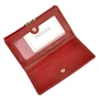  Valódi bőr Pénztárca piros színben RFID védelemmel