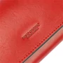 Piros színű Valódi bőr Pénztárca RFID védelemmel