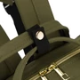 Peterson khaki laptop hátizsák USB töltővel - Wizz Air/Ryanair méret