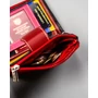 Női bőr pénztárca PTN D24-S-MNK Red Multi