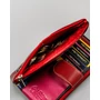 Női bőr pénztárca PTN D24-L-MNK Red Multi
