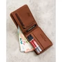 Férfi PU bőr pénztárca PTN EH-08Z D.Brown-Camel