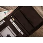 Férfi bőr pénztárca RFID kutyagravírozással díszítve N4-CHM-DOG-1 Barna