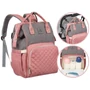Hátizsák babakocsihoz PTN MB3 szürke+rózsaszín