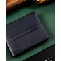 Bőr pénztárca R-N992-GAT Navy+Red