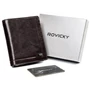 ROVICKY bőr RFID pénztárca PC-106-BAR Barna
