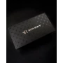 Férfi ajándék szett: öv és pénztárca ökológiai bőrből Rovicky PU R-N003L-120-PU03 BLACK