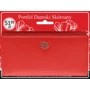 Női bőr pénztárca R-D1521-NCD-BL piros
