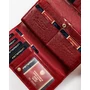 PETERSON PTN PL-490 Piros+fekete RFID bőr pénztárca