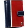 RFID bőr pénztárca ROVICKY 331L-RBA-D NAVY-RED