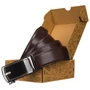 PU+bőr 35 mm-es öv PTN AB35-02-PUL BROWN
