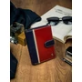 RFID bőr pénztárca ROVICKY 331L-RBA-D NAVY-RED