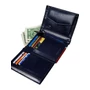 ROVICKY bőr RFID pénztárca 326-RBA-D NAVY-RED