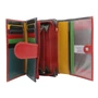 Női bőr pénztárca R-RD-21-GCL Red-Multi2