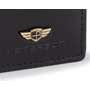 PETERSON PTN 339 2-1-1 FEKETE RFID bőr pénztárca