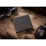 Férfi bőr pénztárca RFID védelmi kutyaképpel N992-CHM-DOG-2 Cognac