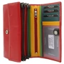Bőr pénztárca RD-08-GC Red Multi2